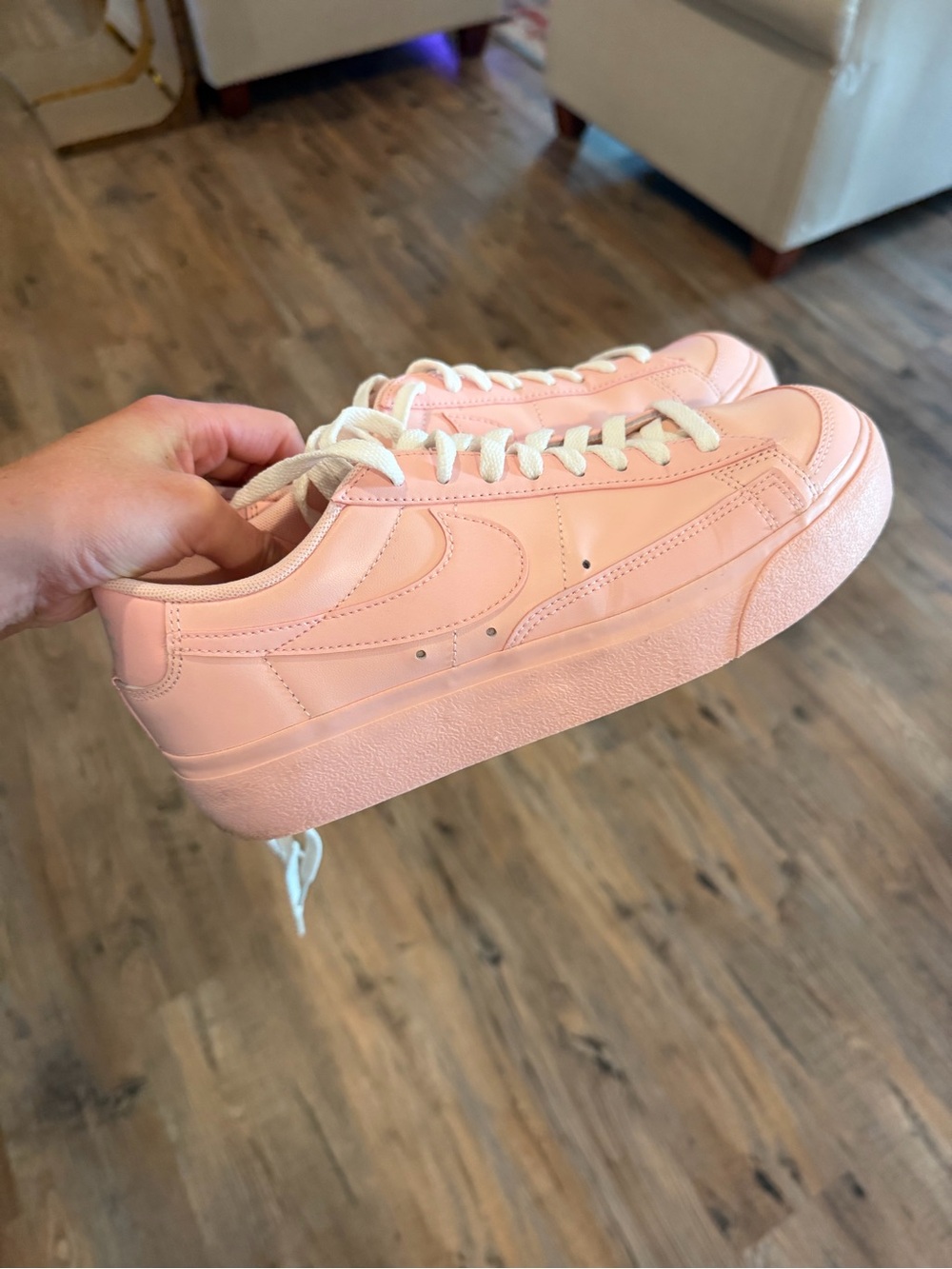 Nike Blazer Women's Low-Top Platform Sneakers in Pink